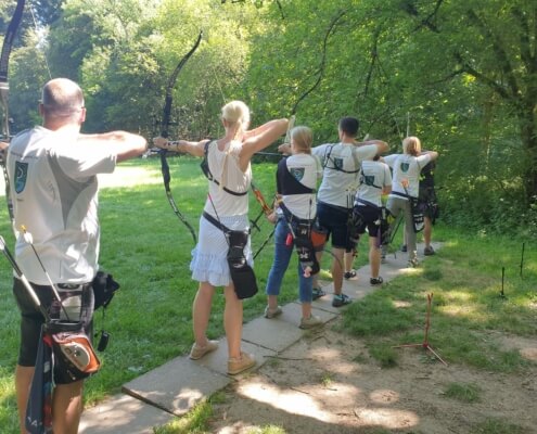 Bogenschießen Training im Freien
