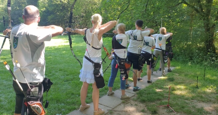 Bogenschießen Training im Freien